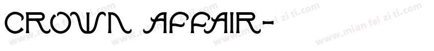 Crown Affair字体转换